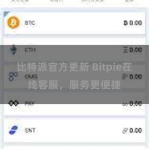比特派官方更新 Bitpie在线客服，服务更便捷