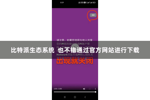 比特派生态系统  也不错通过官方网站进行下载