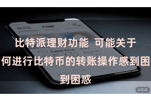 比特派理财功能  可能关于若何进行比特币的转账操作感到困惑