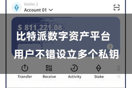 比特派数字资产平台  用户不错设立多个私钥